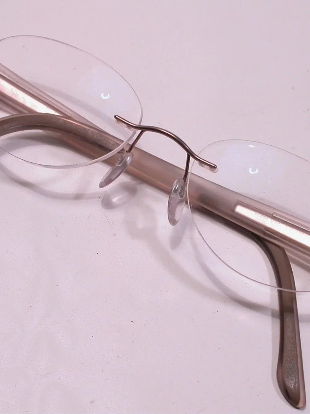 Silhouette Titan Frameless Frosted Light Weight Eyeglasses Made in Austria